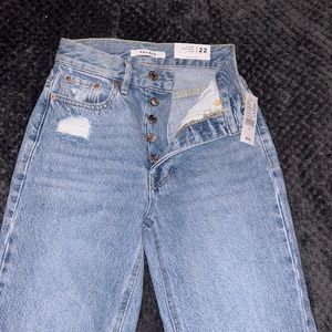 WOMENS PACSUN ULTRA HIGH RISE SLIM SIZE 22 NWT DISTRESSED JEANS